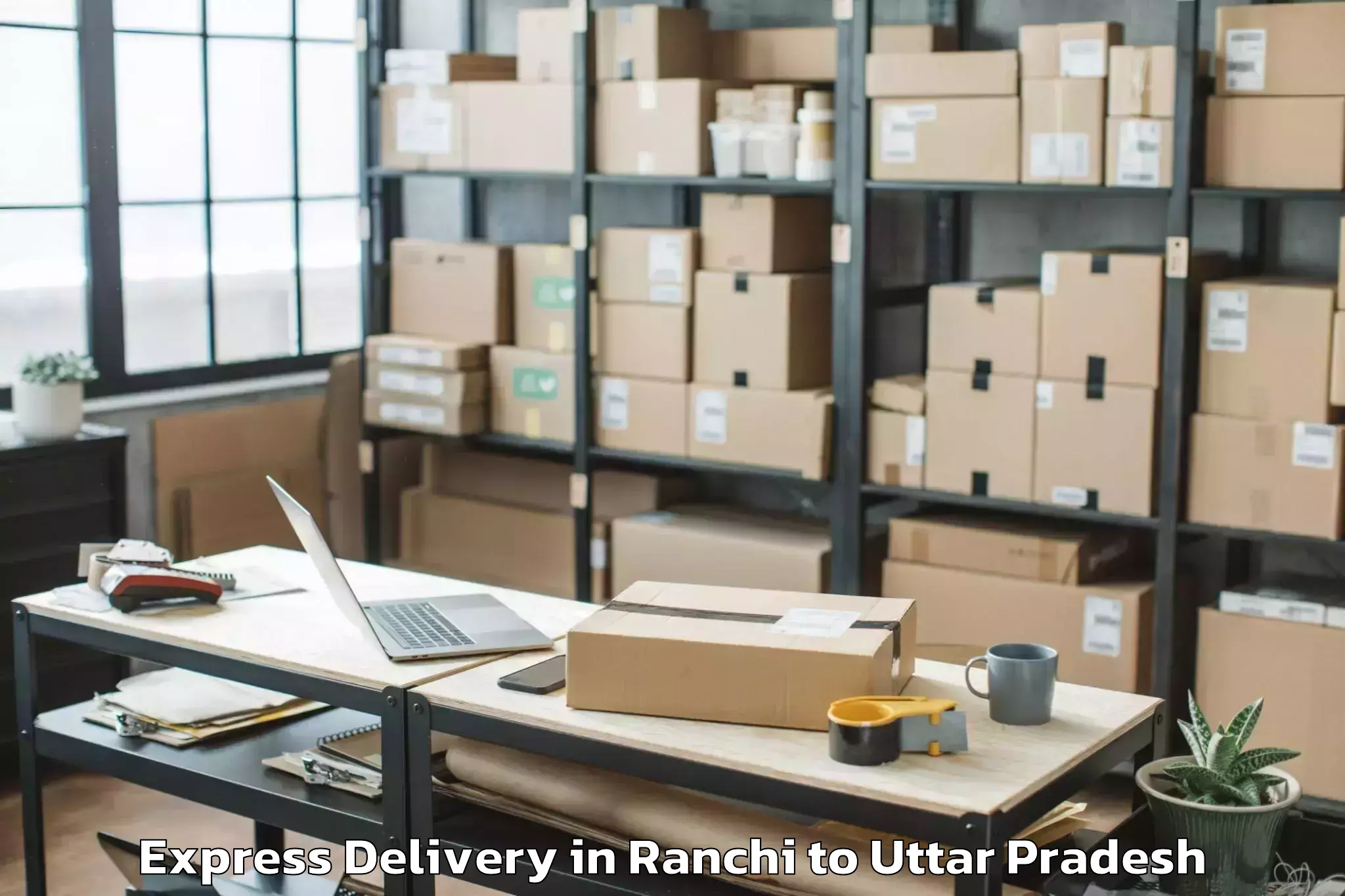 Get Ranchi to Etmadpur Express Delivery